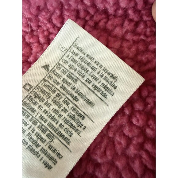 Carhartt Jacket Womens XL Pink Sherpa Canvas Work Barn Chore Coat hood Vest - Picture 11 of 14